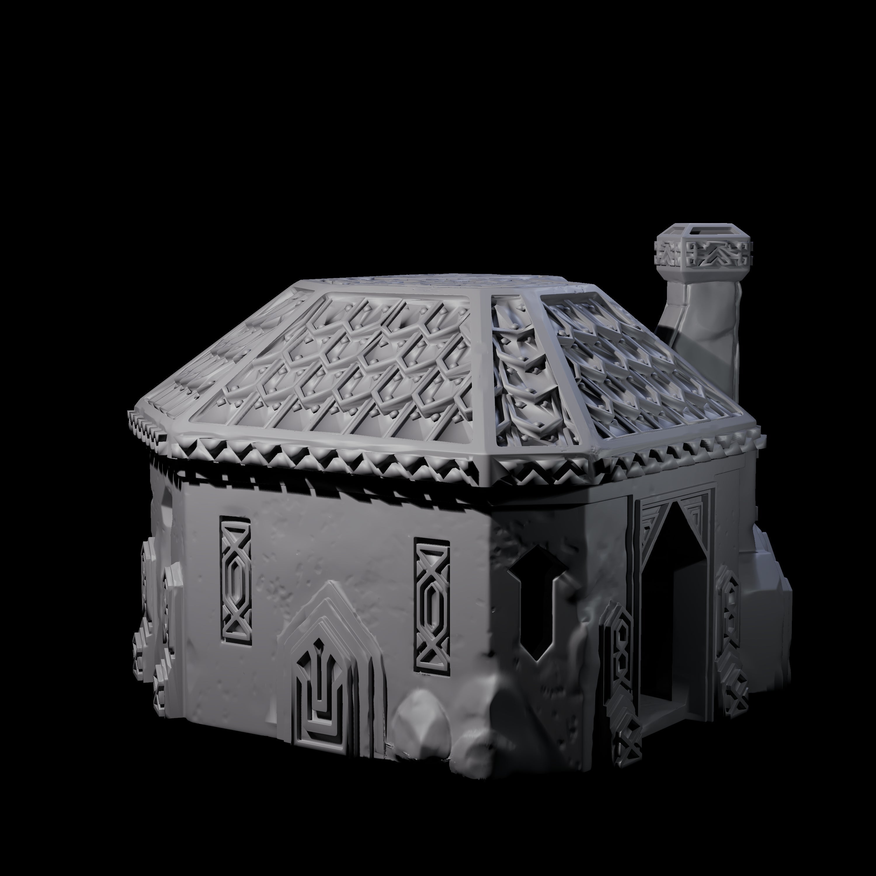 Dwarven House - Kingdom of Durak Deep Miniature for Dungeons and Dragons, Pathfinder or other TTRPGs