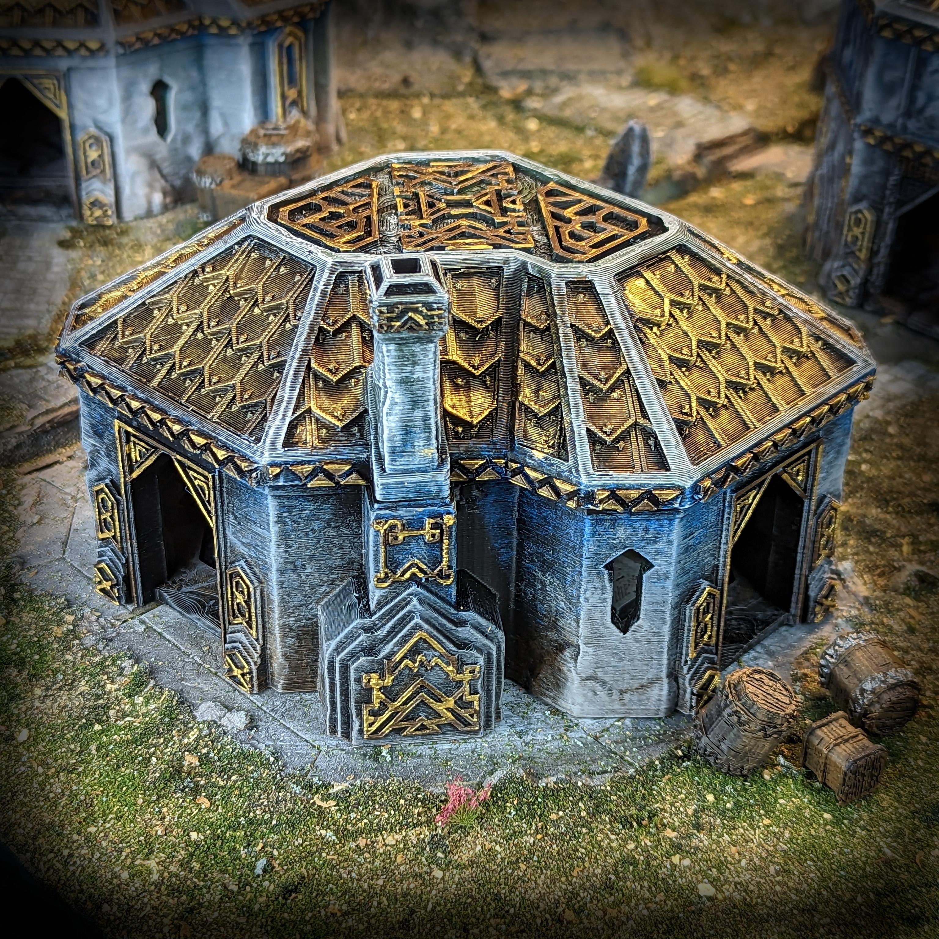 Dwarven House - Kingdom of Durak Deep Miniature for Dungeons and Dragons, Pathfinder or other TTRPGs