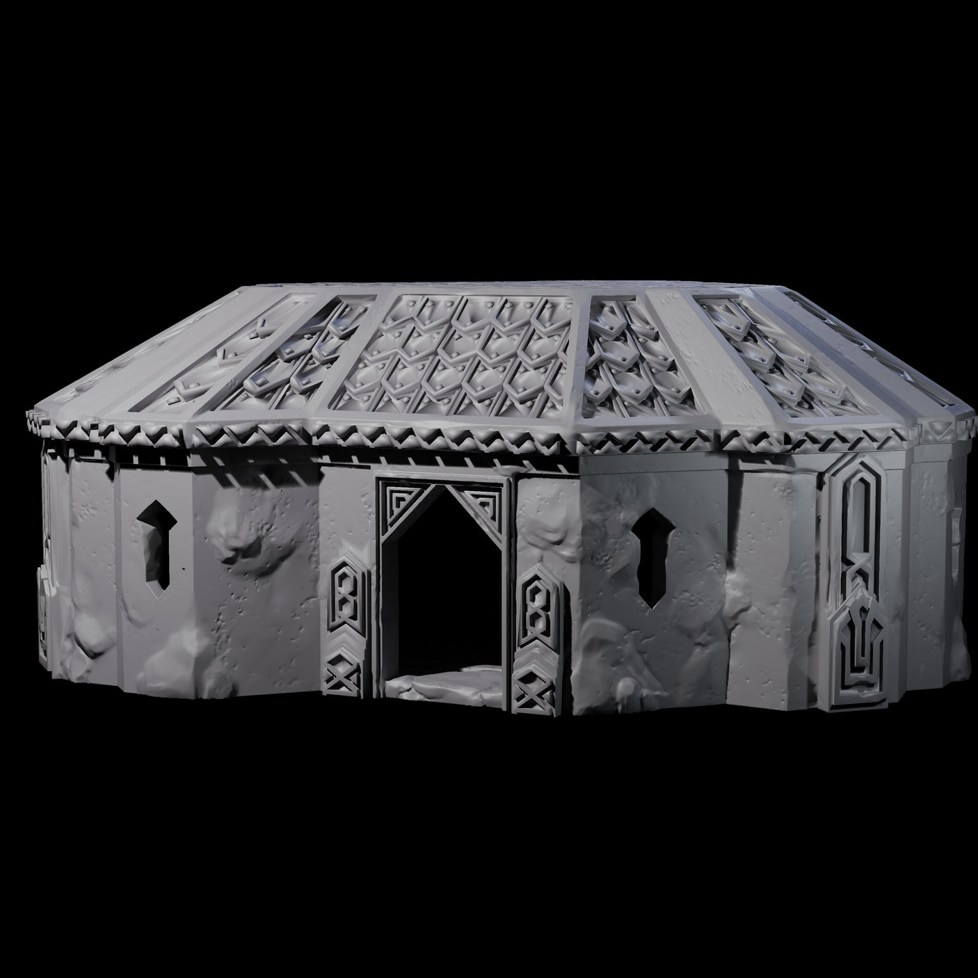 Dwarven Library House - Kingdom of Durak Deep Miniature for Dungeons and Dragons, Pathfinder or other TTRPGs