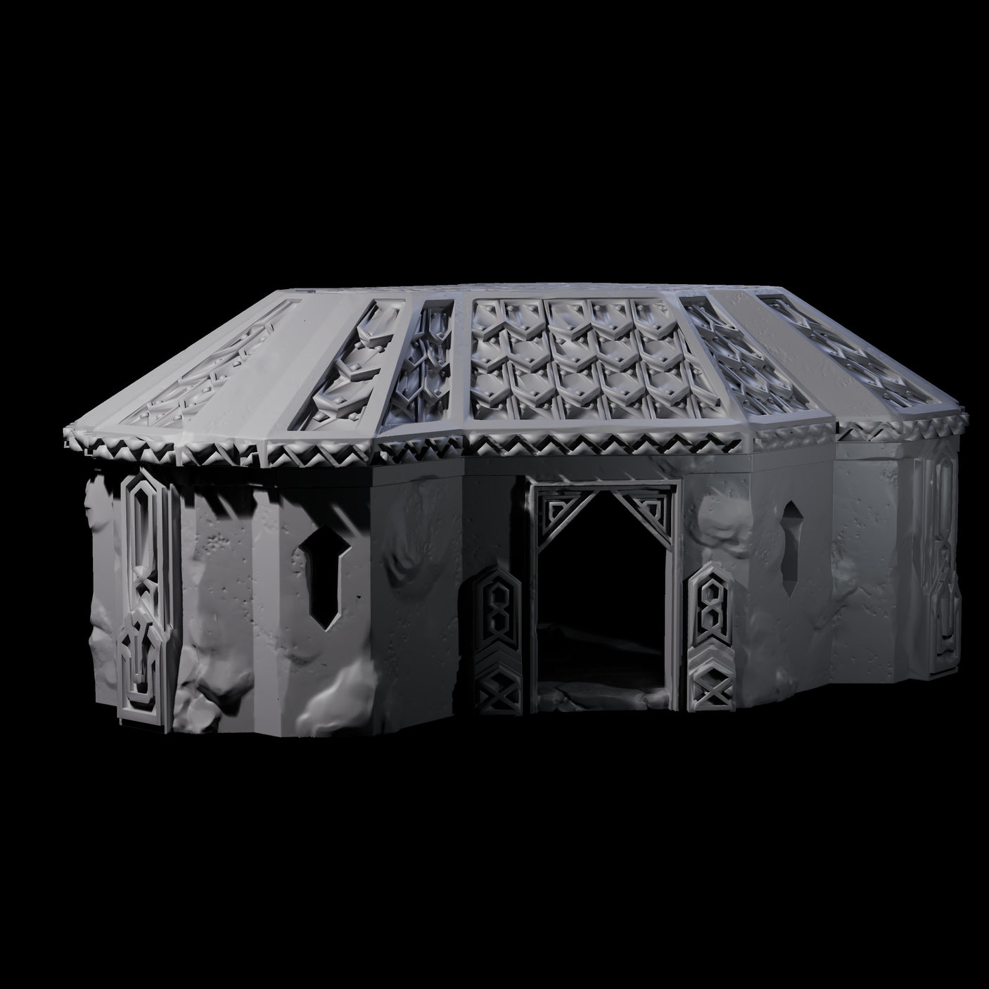 Dwarven Library House - Kingdom of Durak Deep Miniature for Dungeons and Dragons, Pathfinder or other TTRPGs