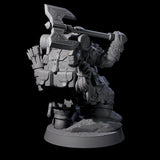 Dwarven Mercenary Company - The Stoutmasters A Miniature for Dungeons and Dragons, Pathfinder or other TTRPGs