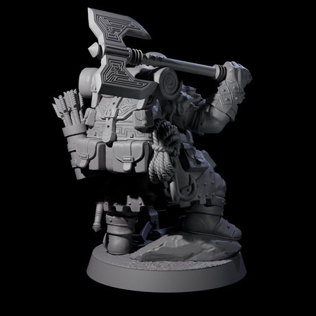 Dwarven Mercenary Company - The Stoutmasters A Miniature for Dungeons and Dragons, Pathfinder or other TTRPGs