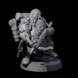 Dwarven Mercenary Company - The Stoutmasters B Miniature for Dungeons and Dragons, Pathfinder or other TTRPGs