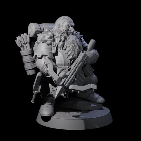 Dwarven Mercenary Company - The Stoutmasters B Miniature for Dungeons and Dragons, Pathfinder or other TTRPGs