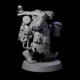 Dwarven Mercenary Company - The Stoutmasters C Miniature for Dungeons and Dragons, Pathfinder or other TTRPGs