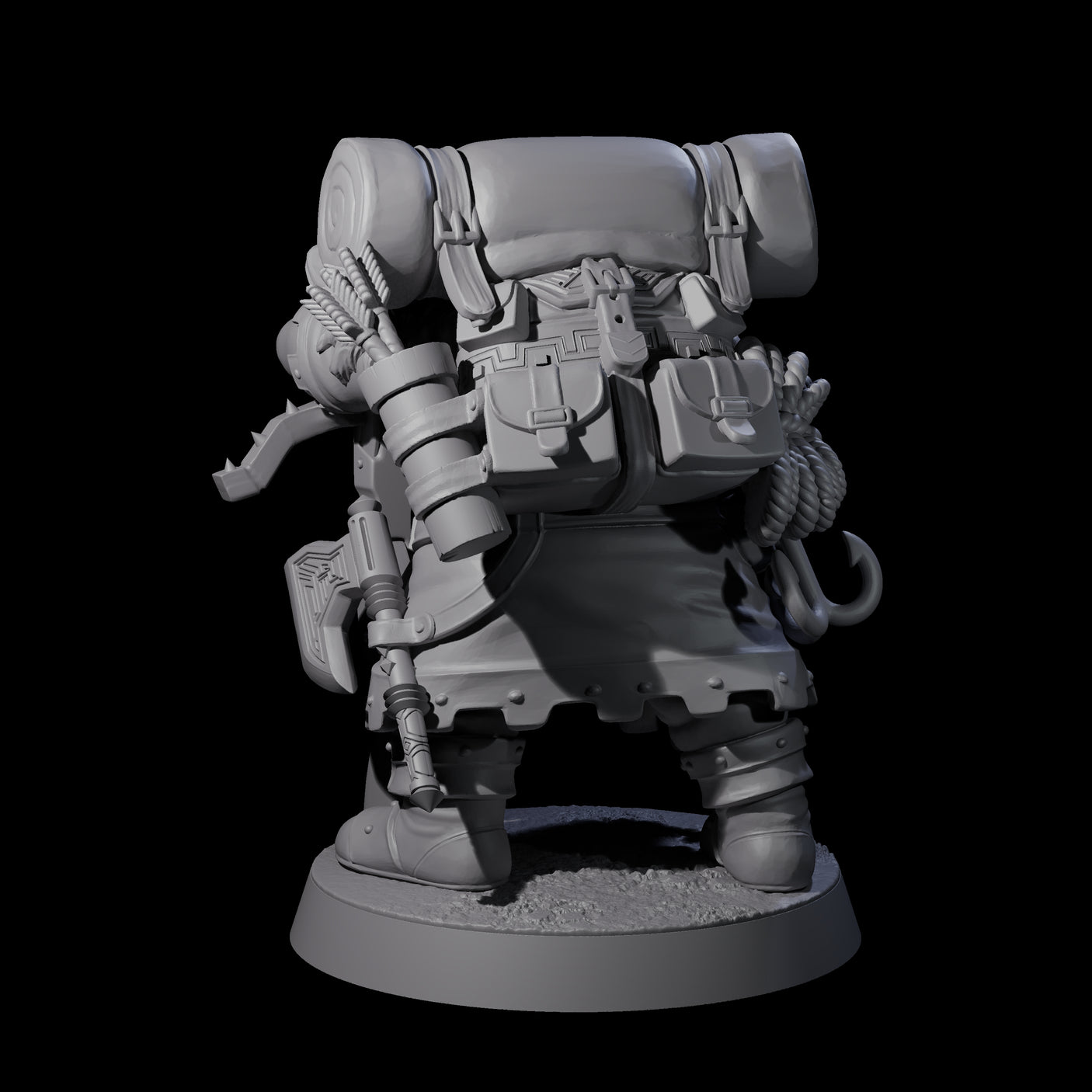 Dwarven Mercenary Company - The Stoutmasters D Miniature for Dungeons and Dragons, Pathfinder or other TTRPGs