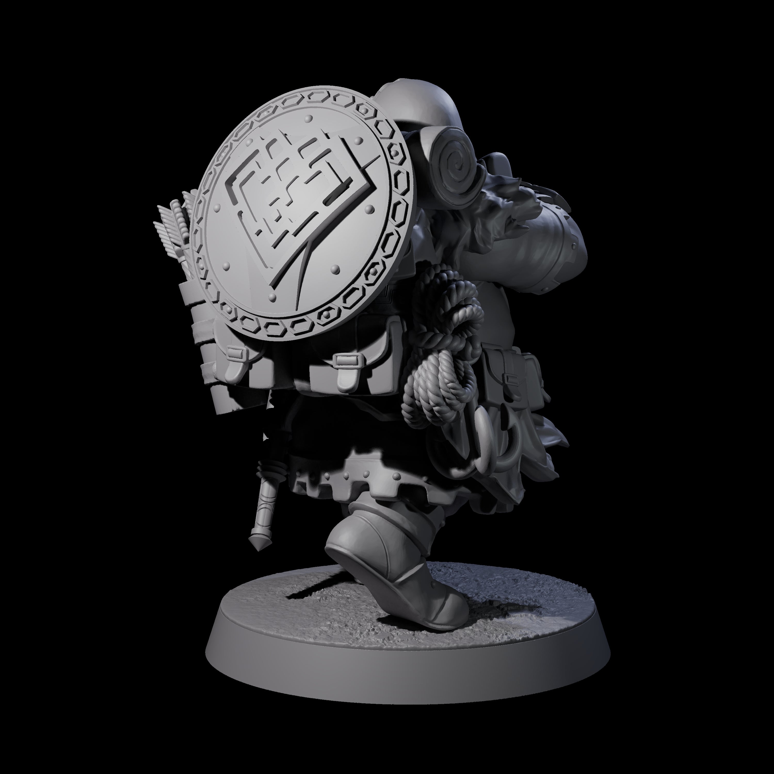 Dwarven Mercenary Company - The Stoutmasters E Miniature for Dungeons and Dragons, Pathfinder or other TTRPGs