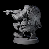 Dwarven Mercenary Company - The Stoutmasters E Miniature for Dungeons and Dragons, Pathfinder or other TTRPGs