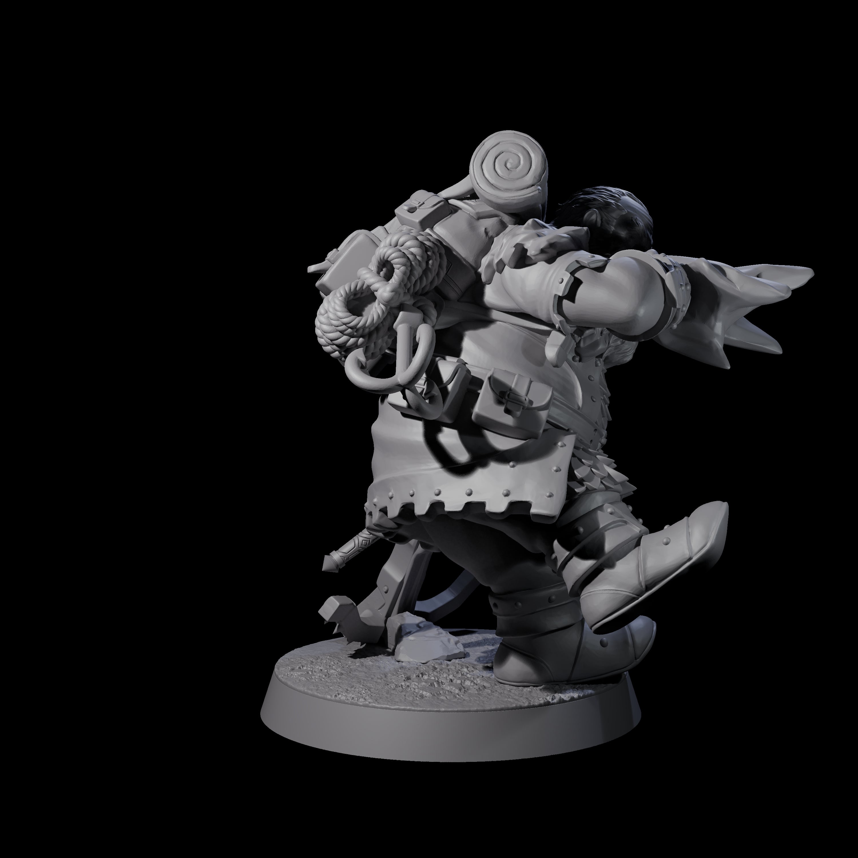 Dwarven Mercenary Company - The Stoutmasters F Miniature for Dungeons and Dragons, Pathfinder or other TTRPGs