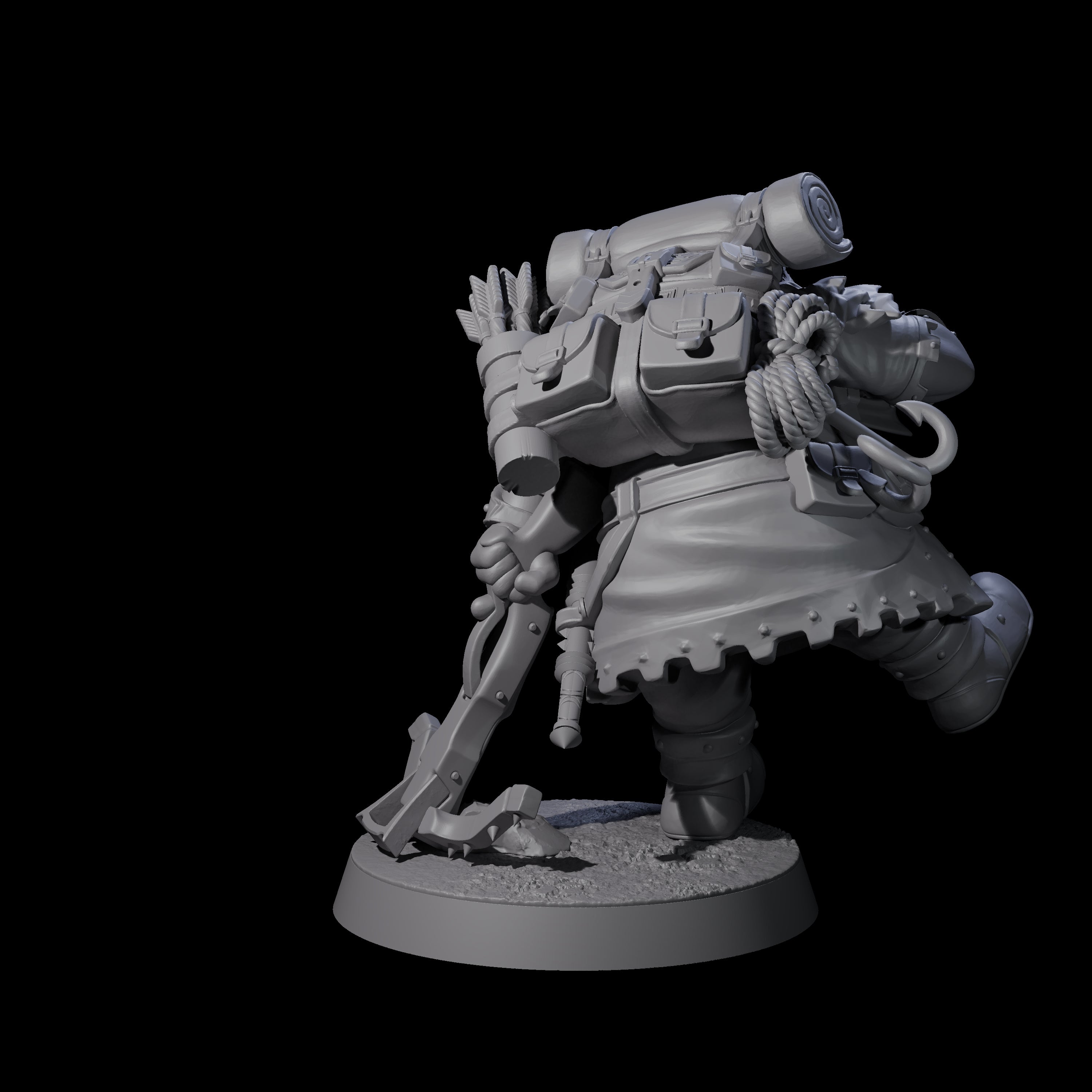 Dwarven Mercenary Company - The Stoutmasters F Miniature for Dungeons and Dragons, Pathfinder or other TTRPGs