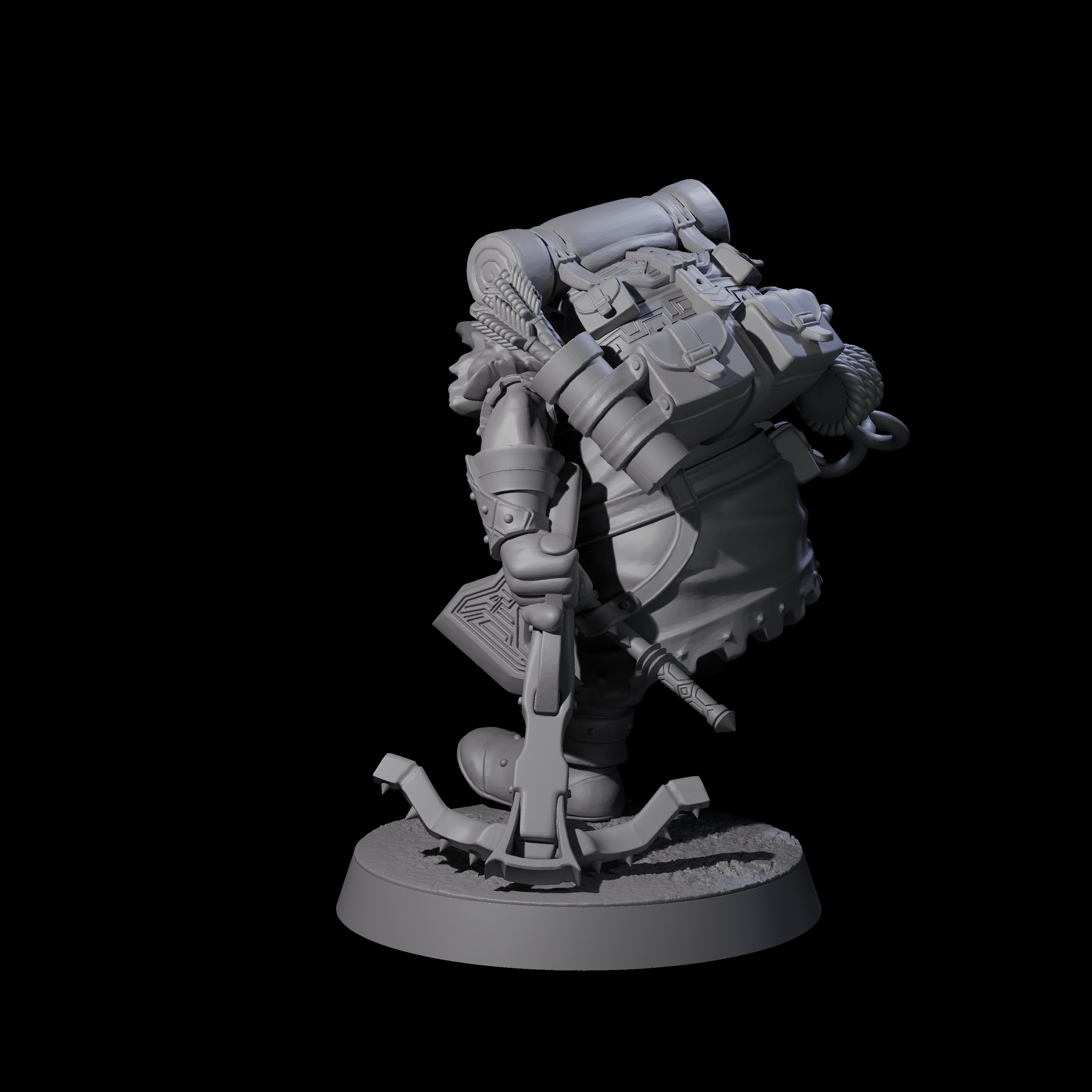 Dwarven Mercenary Company - The Stoutmasters F Miniature for Dungeons and Dragons, Pathfinder or other TTRPGs