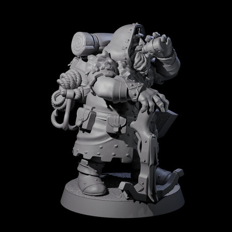 Dwarven Mercenary Company - The Stoutmasters G Miniature for Dungeons and Dragons, Pathfinder or other TTRPGs
