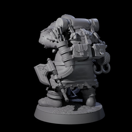 Dwarven Mercenary Company - The Stoutmasters G Miniature for Dungeons and Dragons, Pathfinder or other TTRPGs