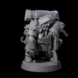 Dwarven Mercenary Company - The Stoutmasters Miniature for Dungeons and Dragons, Pathfinder or other TTRPGs