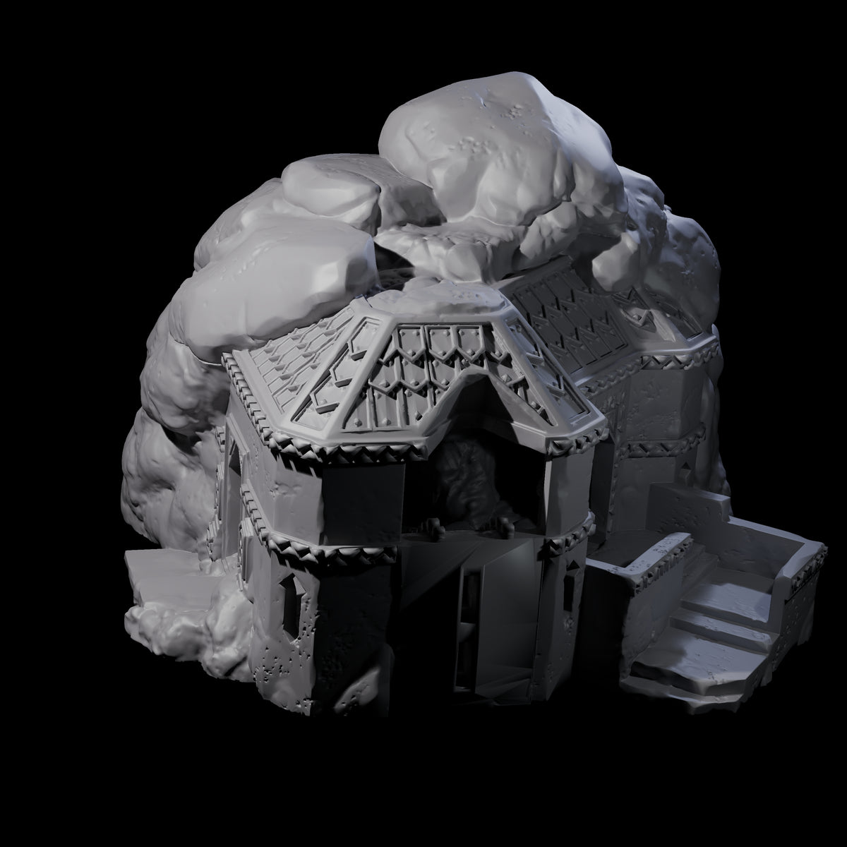 Dwarven Mineshaft Entrance - Kingdom of Durak Deep Miniature for Dungeons and Dragons, Pathfinder or other TTRPGs