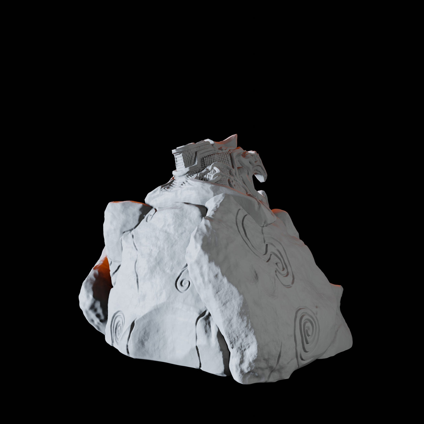 Dwarven Ruins Entrance Miniature for Dungeons and Dragons, Pathfinder or other TTRPGs