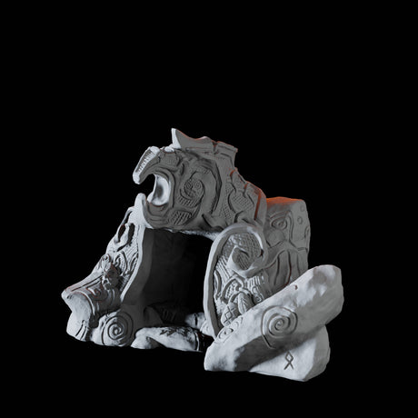 Dwarven Ruins Entrance Miniature for Dungeons and Dragons, Pathfinder or other TTRPGs