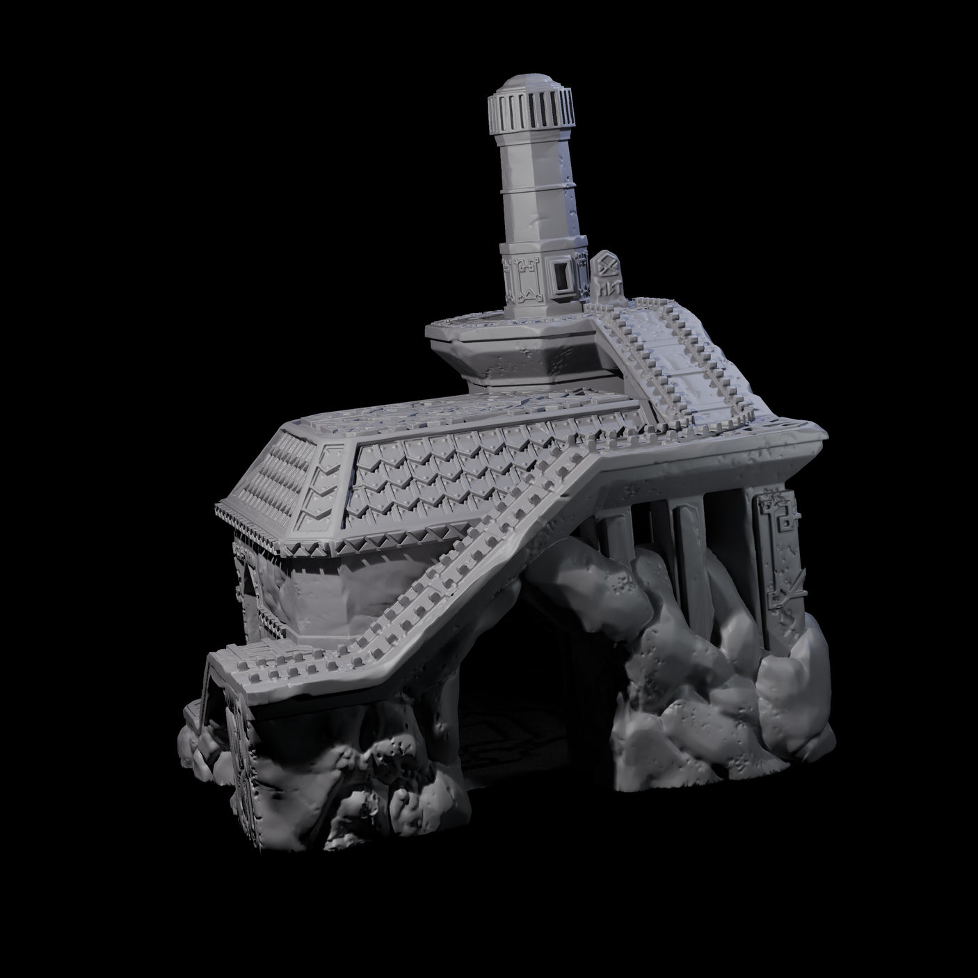 Dwarven Smelting House - Kingdom of Durak Deep Miniature for Dungeons and Dragons, Pathfinder or other TTRPGs