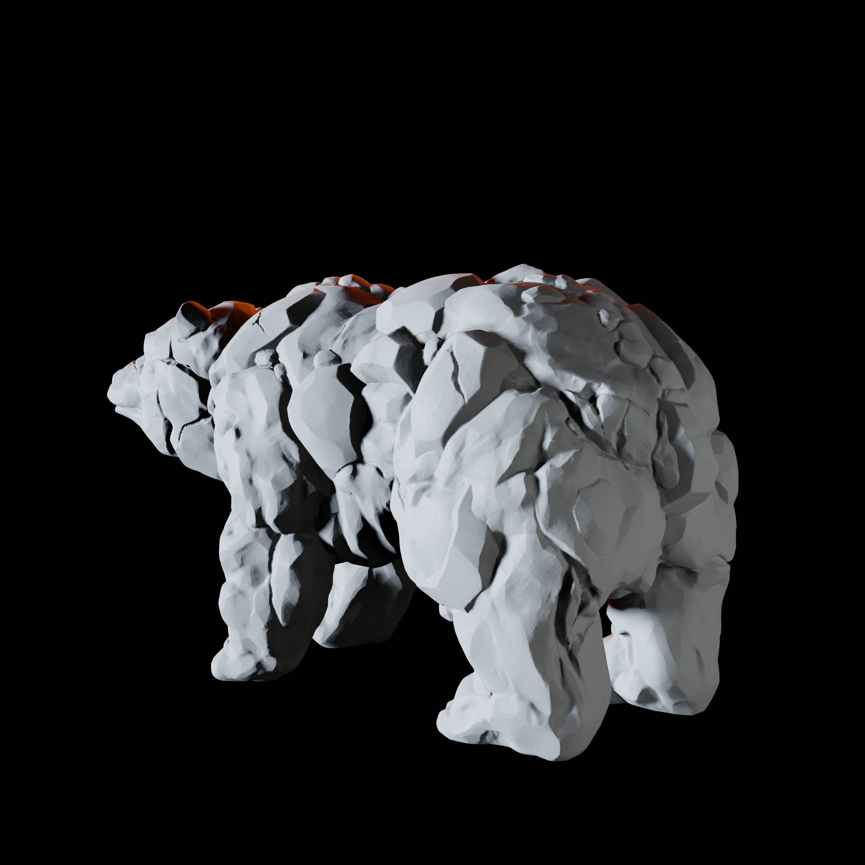 Earth Bear Elemental Miniature for Dungeons and Dragons - Myth Forged