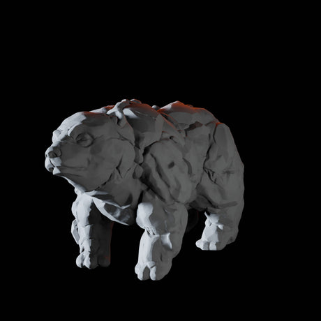Earth Bear Miniature for Dungeons and Dragons, Pathfinder or other TTRPGs