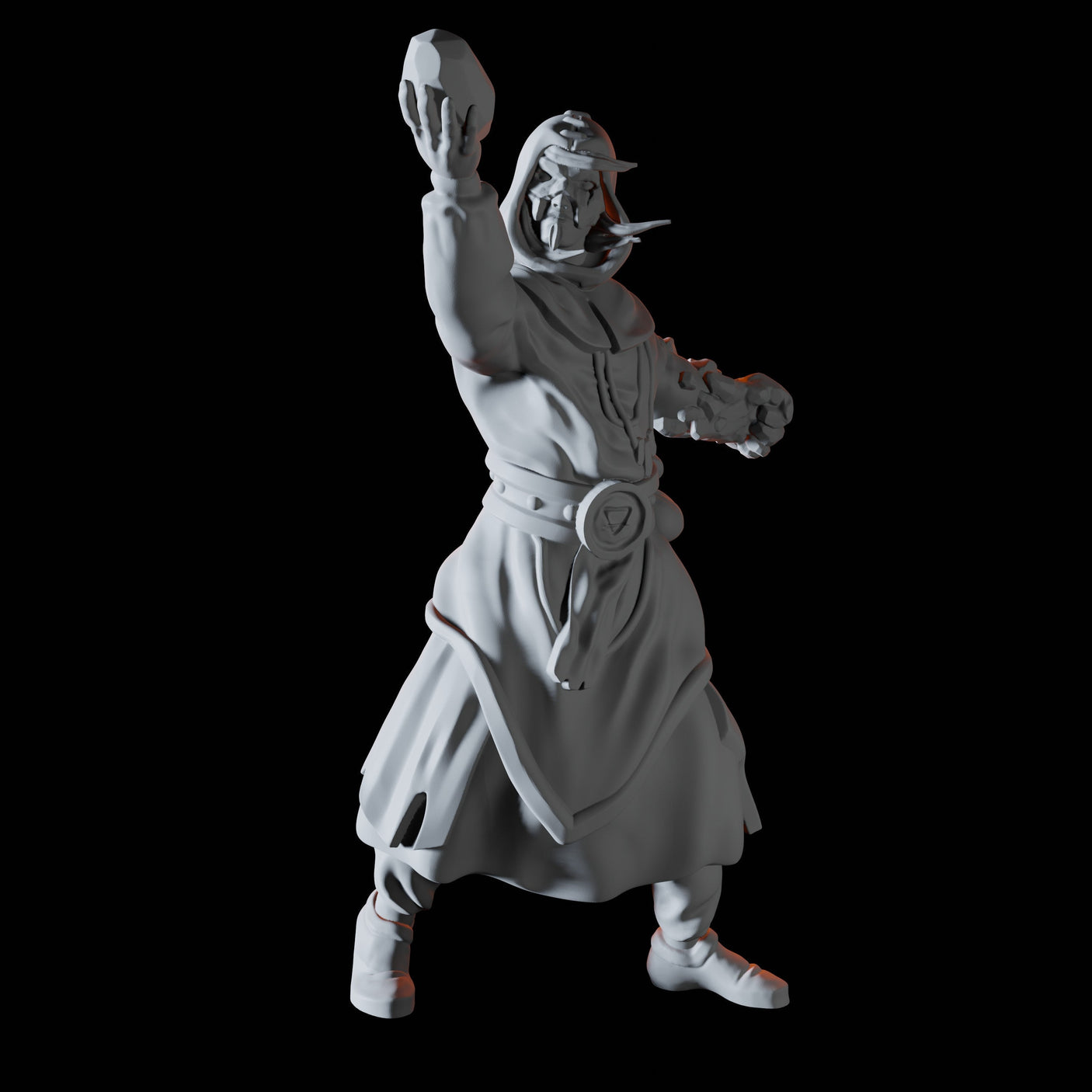 Earth Cultist Miniature for Dungeons and Dragons, Pathfinder or other TTRPGs