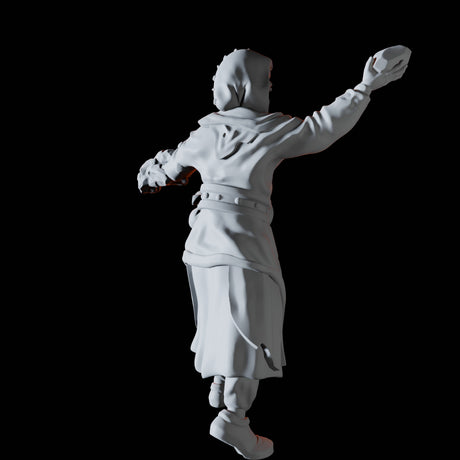 Earth Cultist Miniature for Dungeons and Dragons, Pathfinder or other TTRPGs
