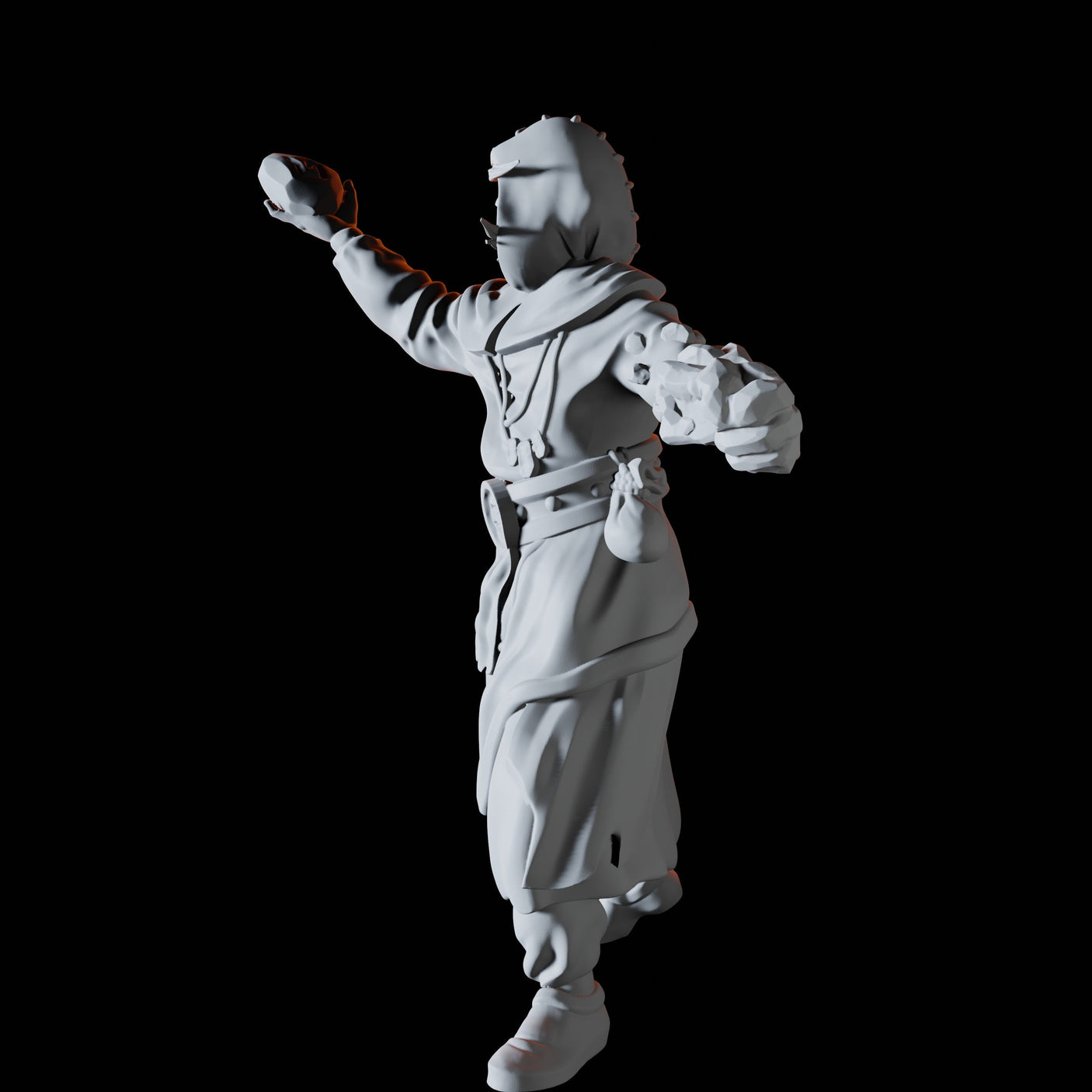 Earth Cultist Miniature for Dungeons and Dragons, Pathfinder or other TTRPGs