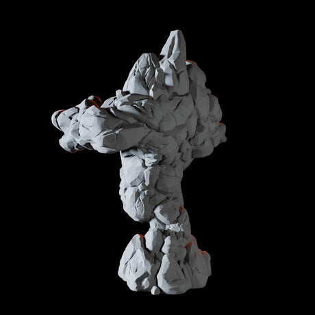 Earth Elemental A Miniature for Dungeons and Dragons, Pathfinder or other TTRPGs