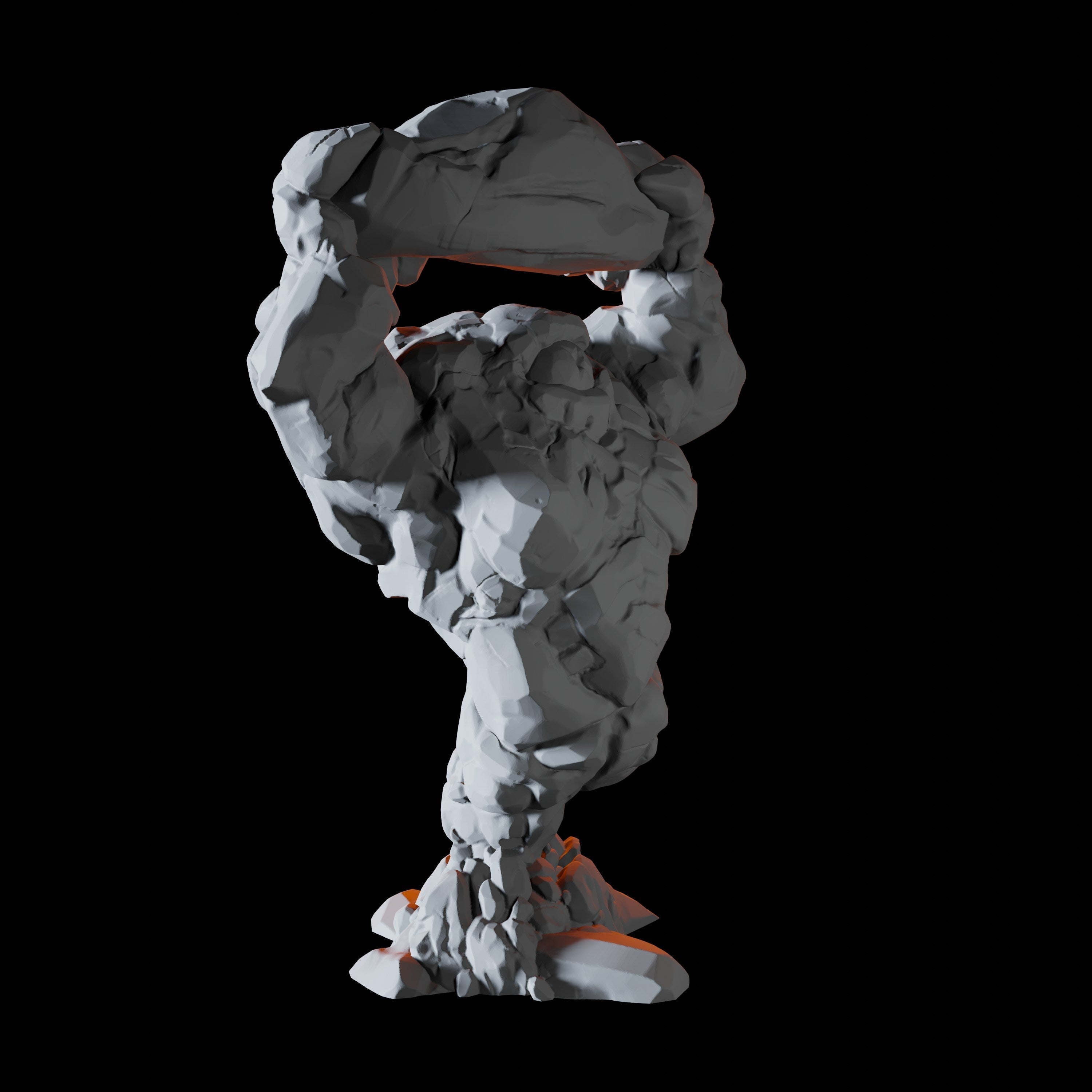 Earth Elemental Miniature B for Dungeons and Dragons - Myth Forged