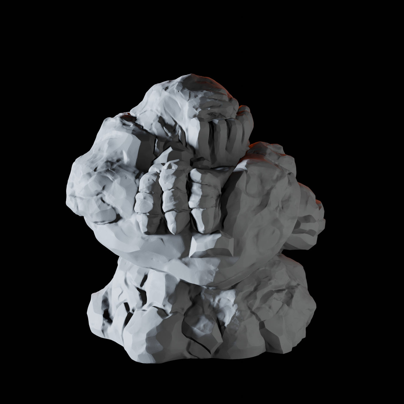Earth Elemental C Miniature for Dungeons and Dragons, Pathfinder or other TTRPGs