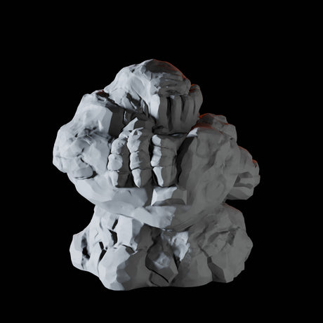 Earth Elemental C Miniature for Dungeons and Dragons, Pathfinder or other TTRPGs