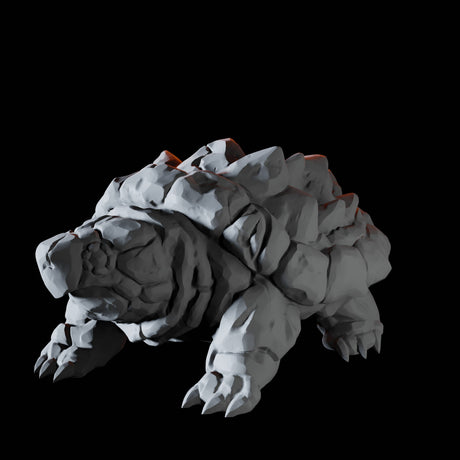 Earth Elemental Turtle Miniature for Dungeons and Dragons, Pathfinder or other TTRPGs