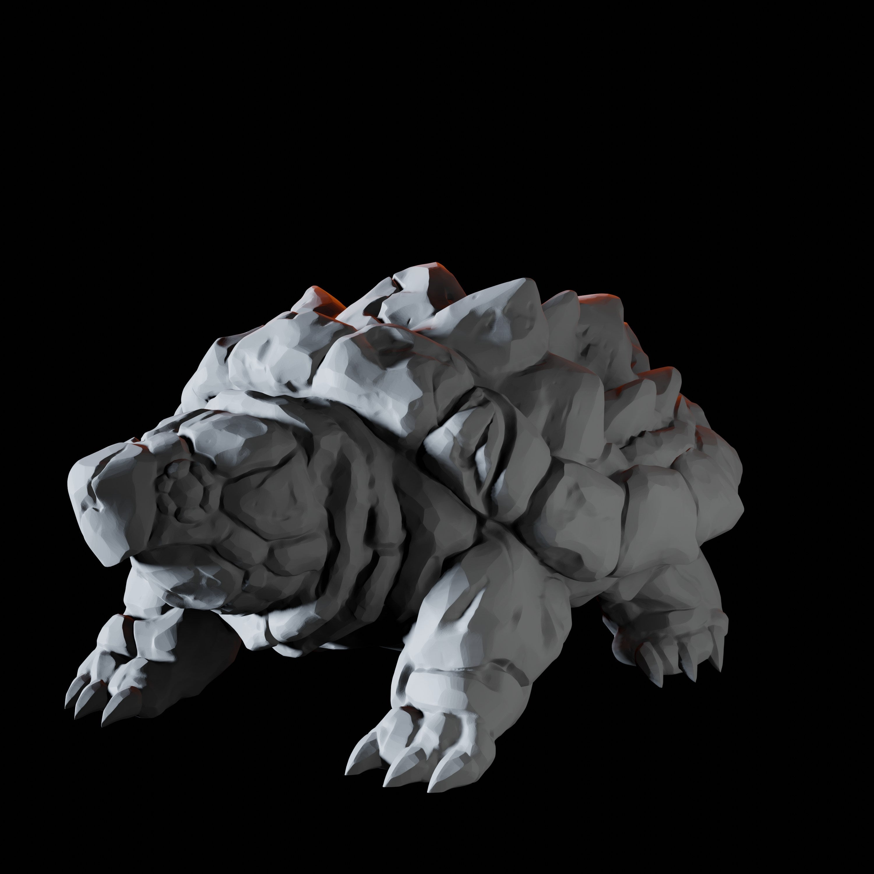 Earth Elemental Turtle Miniature for Dungeons and Dragons - Myth Forged