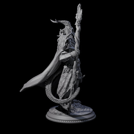 Earthy Dragonborn Druid Miniature for Dungeons and Dragons, Pathfinder or other TTRPGs