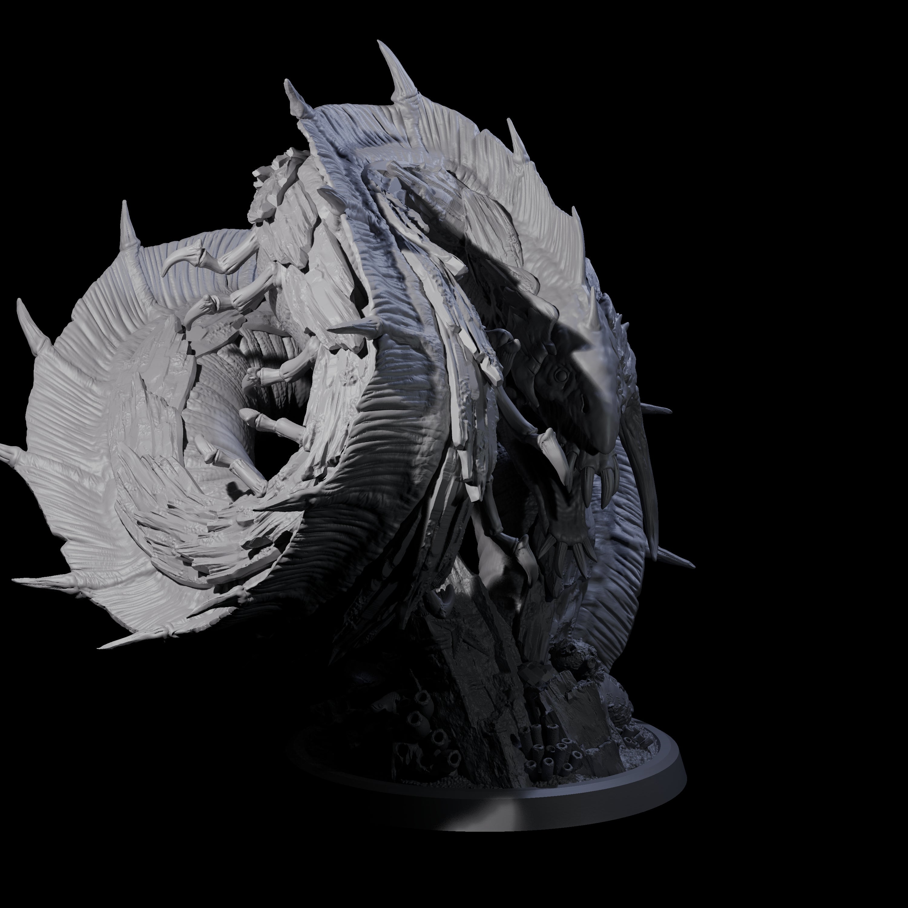 Eel-Like Leviathan Miniature for Dungeons and Dragons, Pathfinder or other TTRPGs