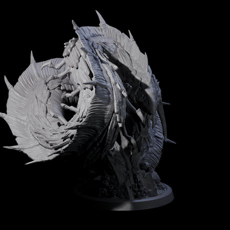 Eel-Like Leviathan Miniature for Dungeons and Dragons, Pathfinder or other TTRPGs