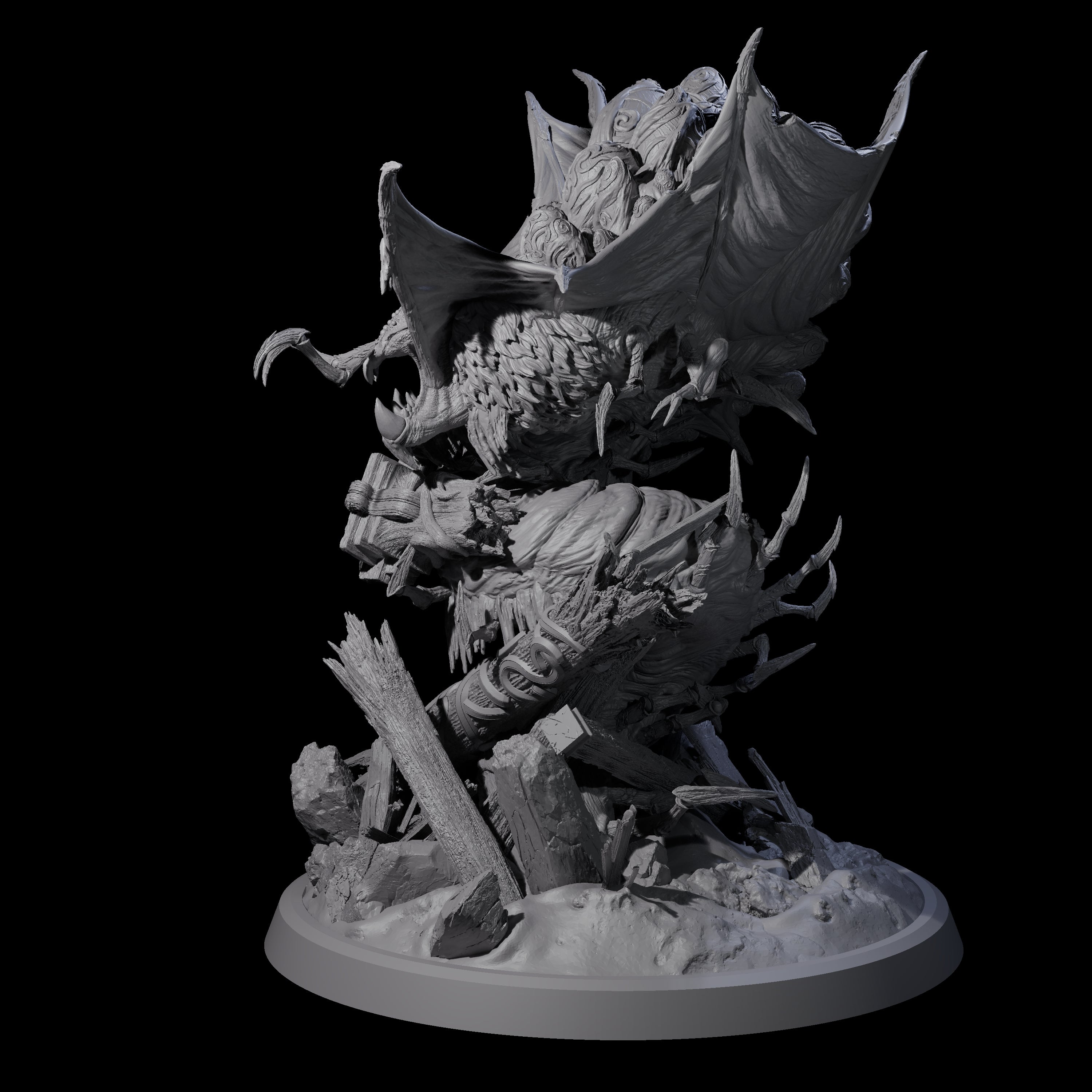 Egg Clutching Giant Centipede Miniature for Dungeons and Dragons, Pathfinder or other TTRPGs