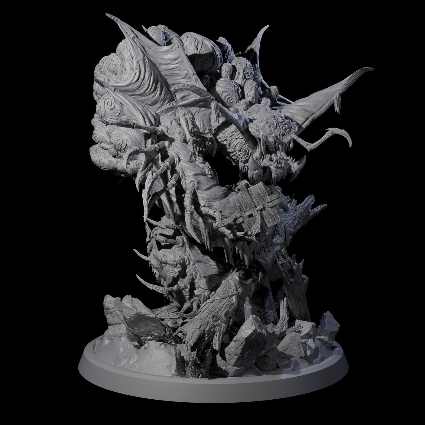 Egg Clutching Giant Centipede Miniature for Dungeons and Dragons, Pathfinder or other TTRPGs