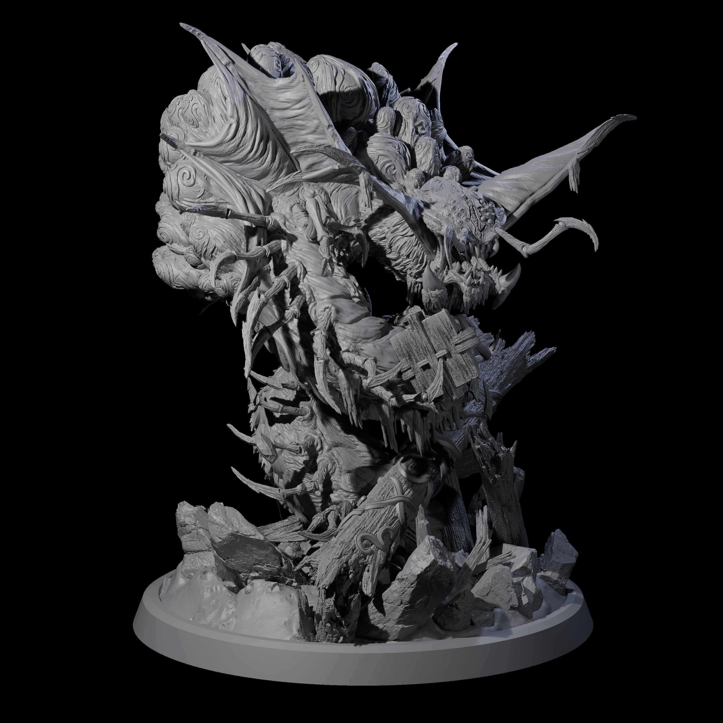 Egg Clutching Giant Centipede Miniature for Dungeons and Dragons, Pathfinder or other TTRPGs