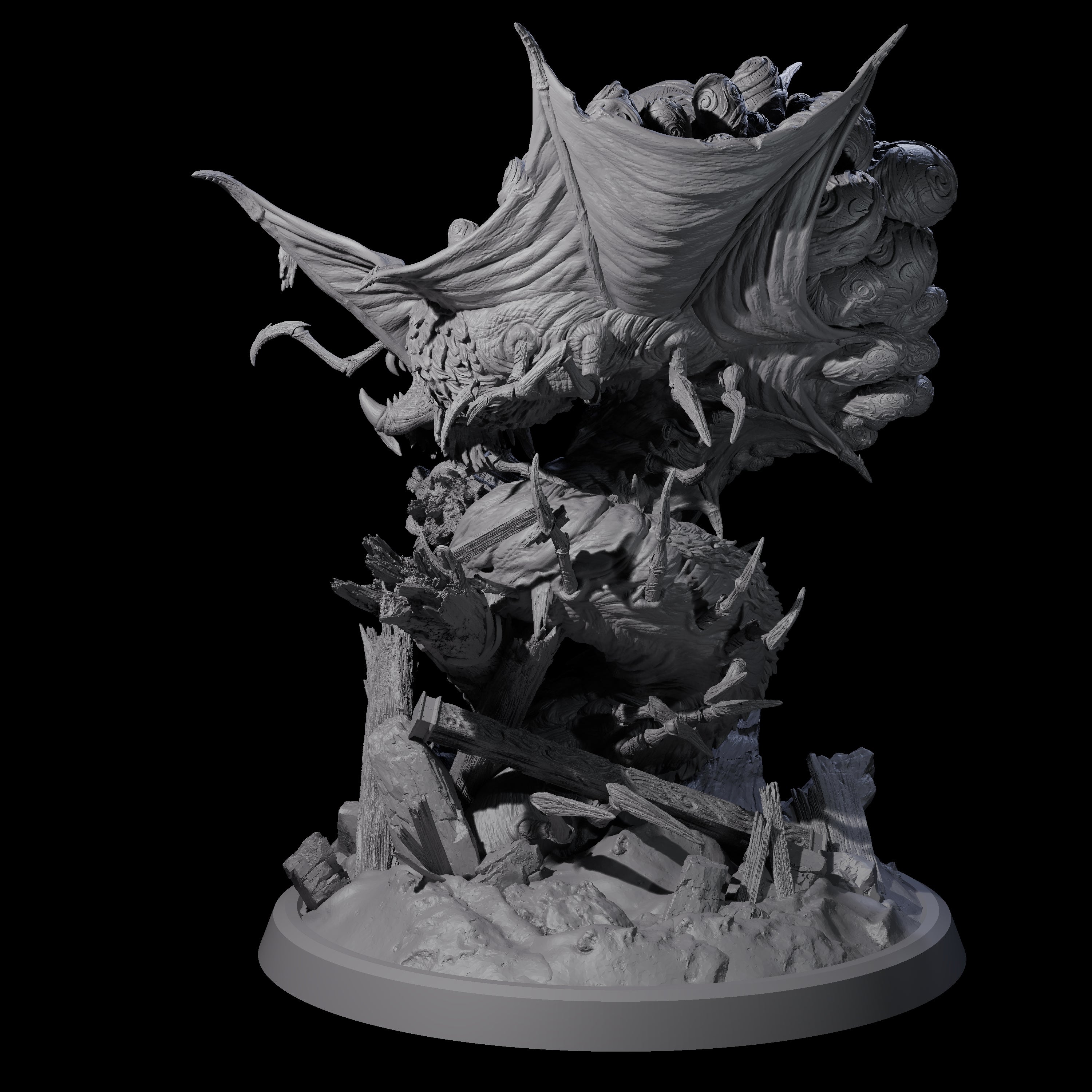 Egg Clutching Giant Centipede Miniature for Dungeons and Dragons, Pathfinder or other TTRPGs