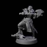 Eight Brave Woodland Barbarians Miniature for Dungeons and Dragons, Pathfinder or other TTRPGs