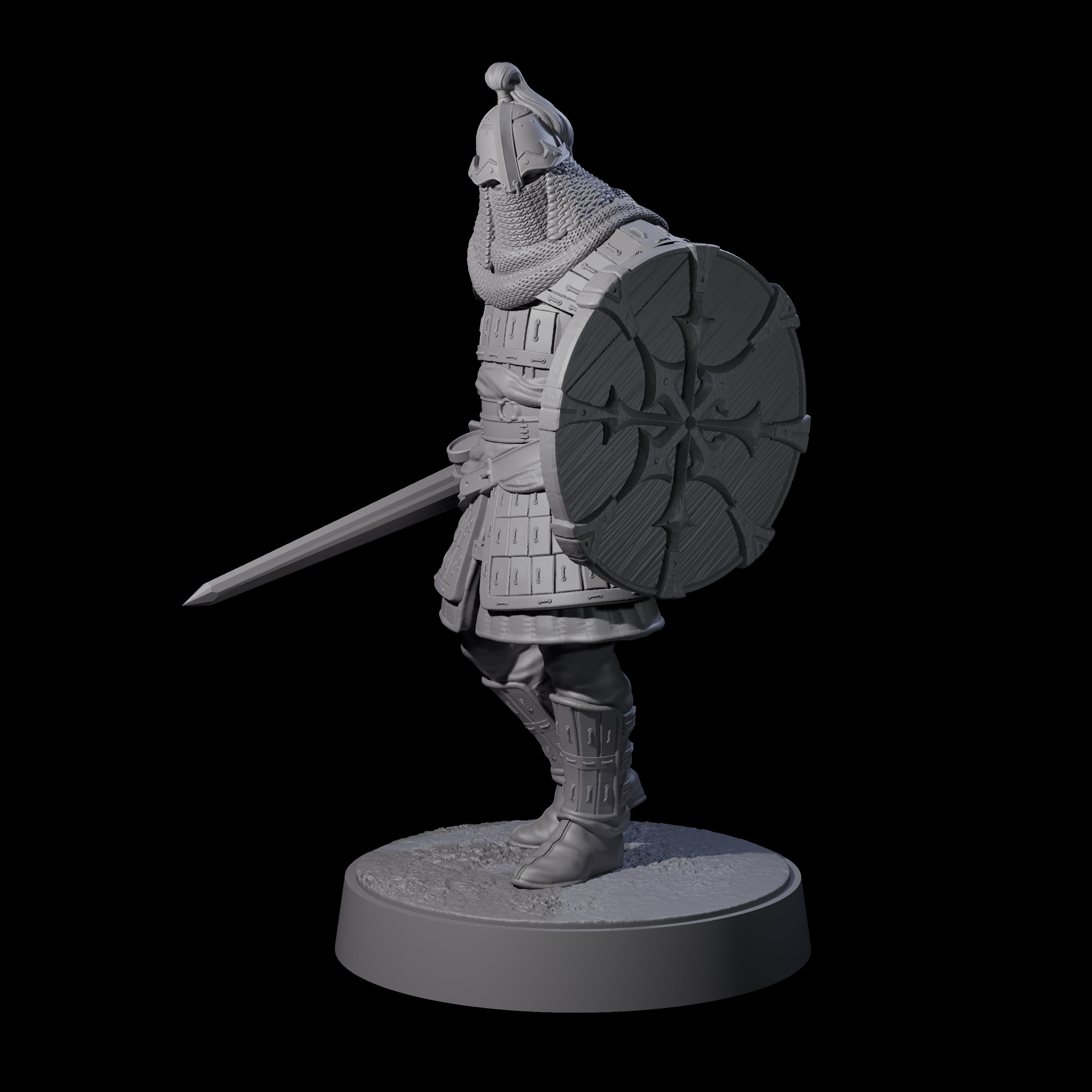 Eight Desert Mercenaries Miniature for Dungeons and Dragons, Pathfinder or other TTRPGs