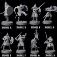 Eight Desert Mercenaries Miniature for Dungeons and Dragons, Pathfinder or other TTRPGs