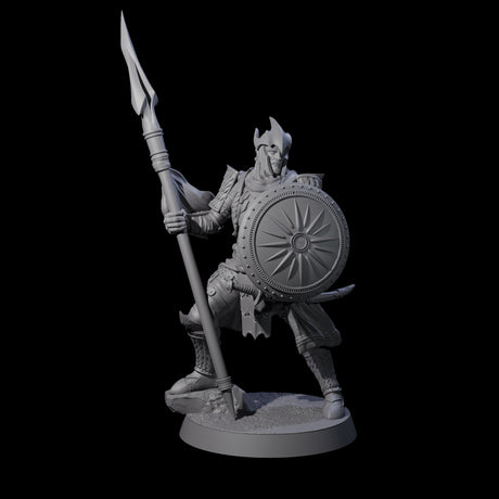 Eight Dragon Spearmen Miniature for Dungeons and Dragons, Pathfinder or other TTRPGs