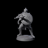 Eight Dragon Spearmen Miniature for Dungeons and Dragons, Pathfinder or other TTRPGs