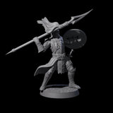 Eight Dragon Spearmen Miniature for Dungeons and Dragons, Pathfinder or other TTRPGs