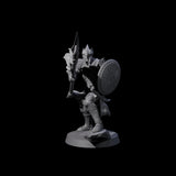 Eight Dragon Spearmen Miniature for Dungeons and Dragons, Pathfinder or other TTRPGs