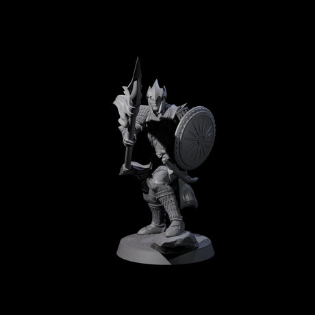 Eight Dragon Spearmen Miniature for Dungeons and Dragons, Pathfinder or other TTRPGs