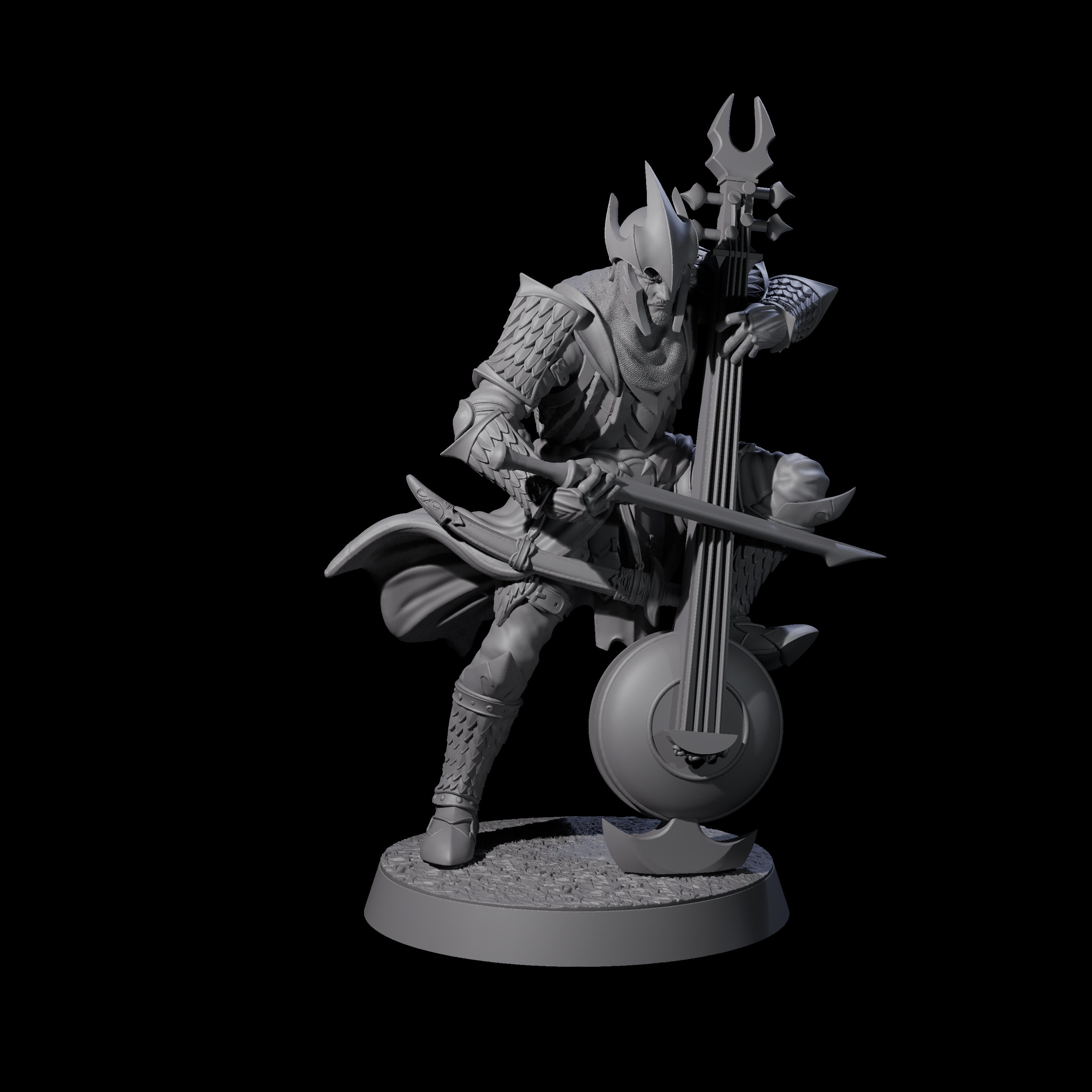 Eight Dragon Spearmen Miniature for Dungeons and Dragons, Pathfinder or other TTRPGs