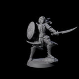 Eight Dragon Spearmen Miniature for Dungeons and Dragons, Pathfinder or other TTRPGs